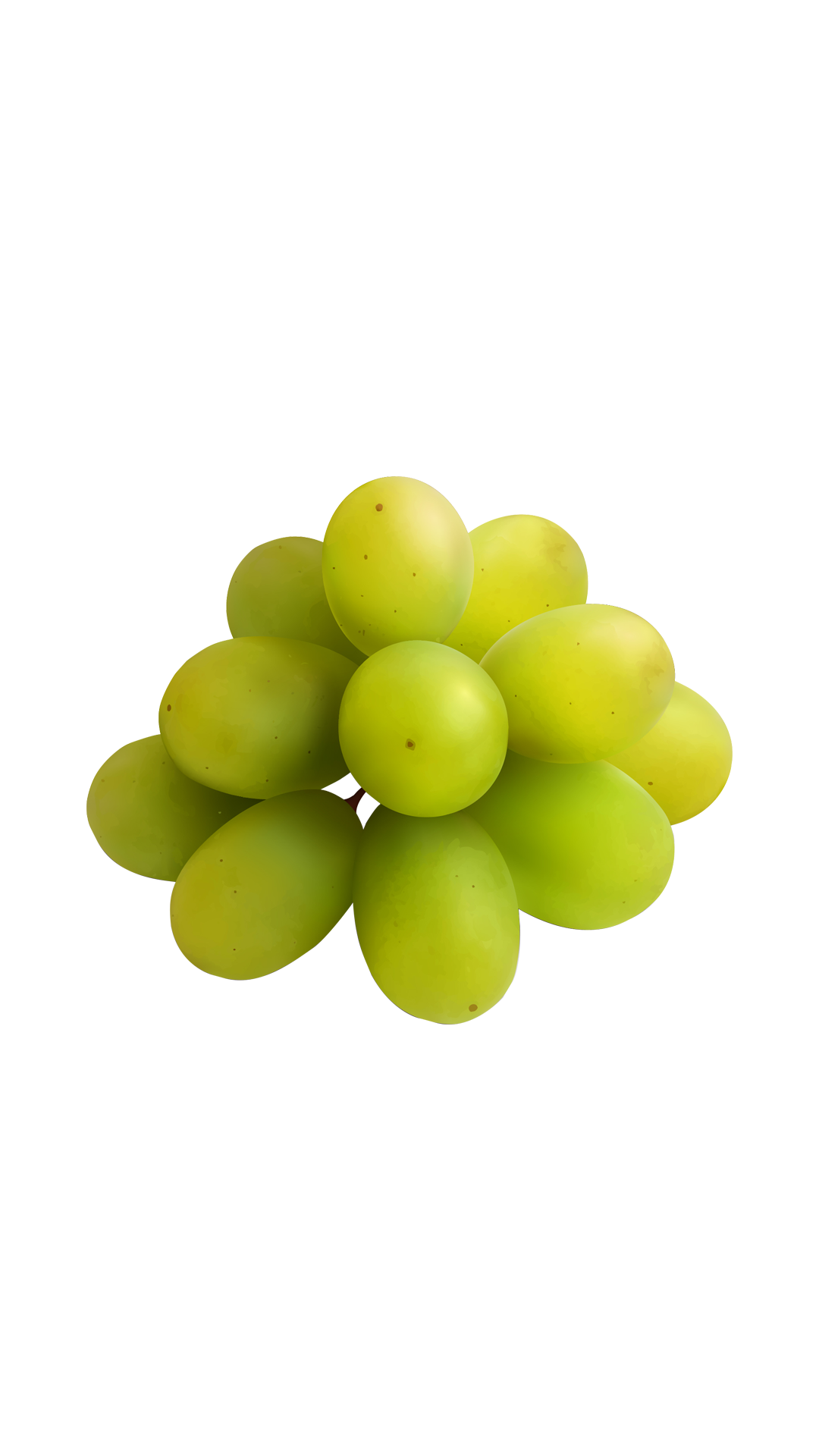 Pile of Fresh Green Grapes