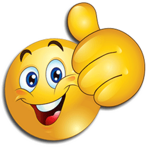 Thumbs Up Smiley Face PNG Image