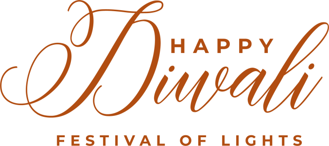 Happy Diwali Calligraphy Text Transparent Background