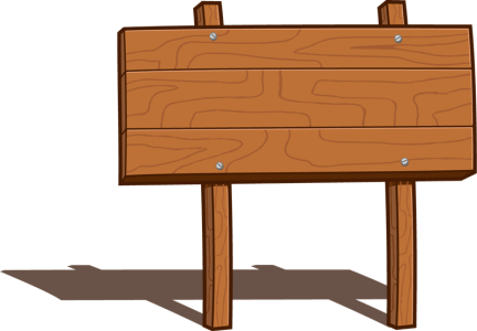 Wooden Sign Board Clipart Free PNG