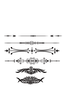 Decorative Text Dividers and Separators PNG Image