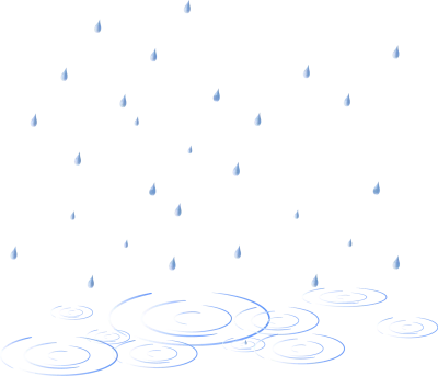 Rain Drops and Ripples Free PNG