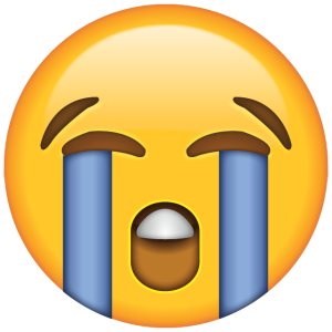 Loudly Crying Face Emoji Free PNG