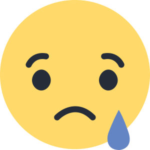 Sad Face with Tear Emoji PNG Image