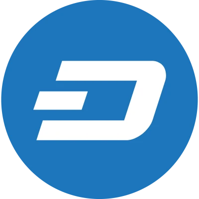 Dash Cryptocurrency Blue Logo Free PNG