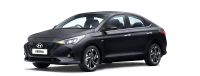 Dark Grey Hyundai Verna Sedan Free PNG