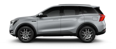 Silver Mahindra XUV700 SUV Side View Free PNG