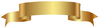 Golden Satin Banner Ribbon Clipart