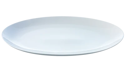 Empty White Ceramic Plate PNG Image