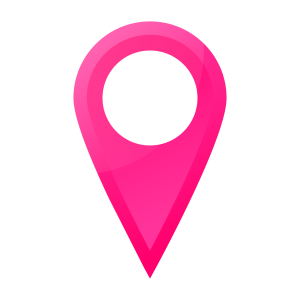 Pink Gradient Location Pin Clipart Free