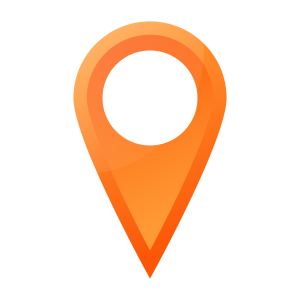 Orange Map Location Point Icon Free PNG