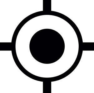 Black Crosshair Target Icon Free Clipart