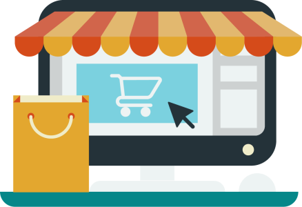 Online Shopping E-Commerce Concept Clipart