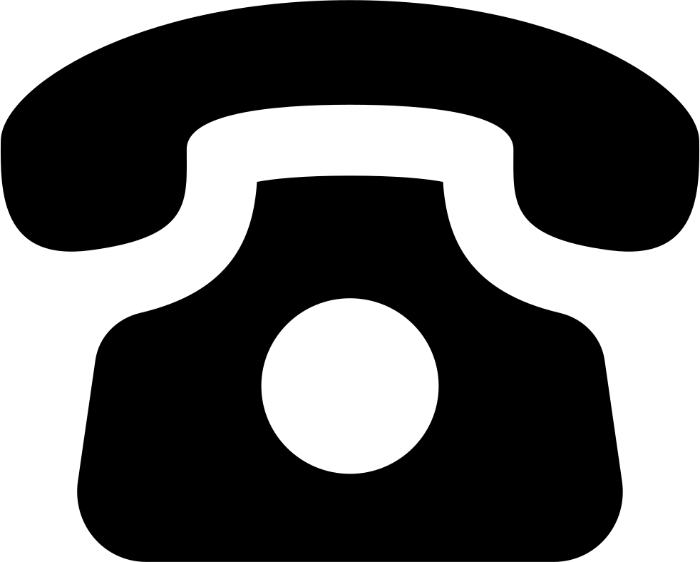 Solid Black Old Telephone Icon Free Clipart