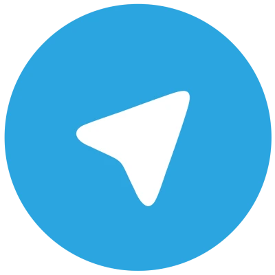 Telegram Blue Circle Logo Icon Free
