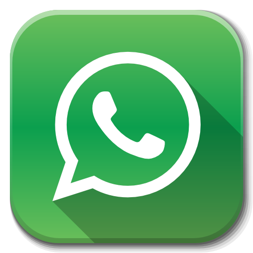 WhatsApp Green Square Shadow Icon Free