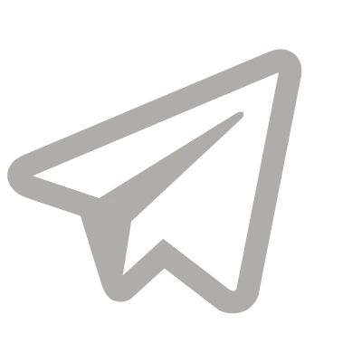 Grey Outline Paper Plane Icon Free PNG