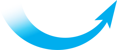 Blue Gradient Curved Arrow Up Free