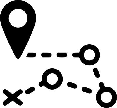 Dotted Line Path Map Route Free Clipart