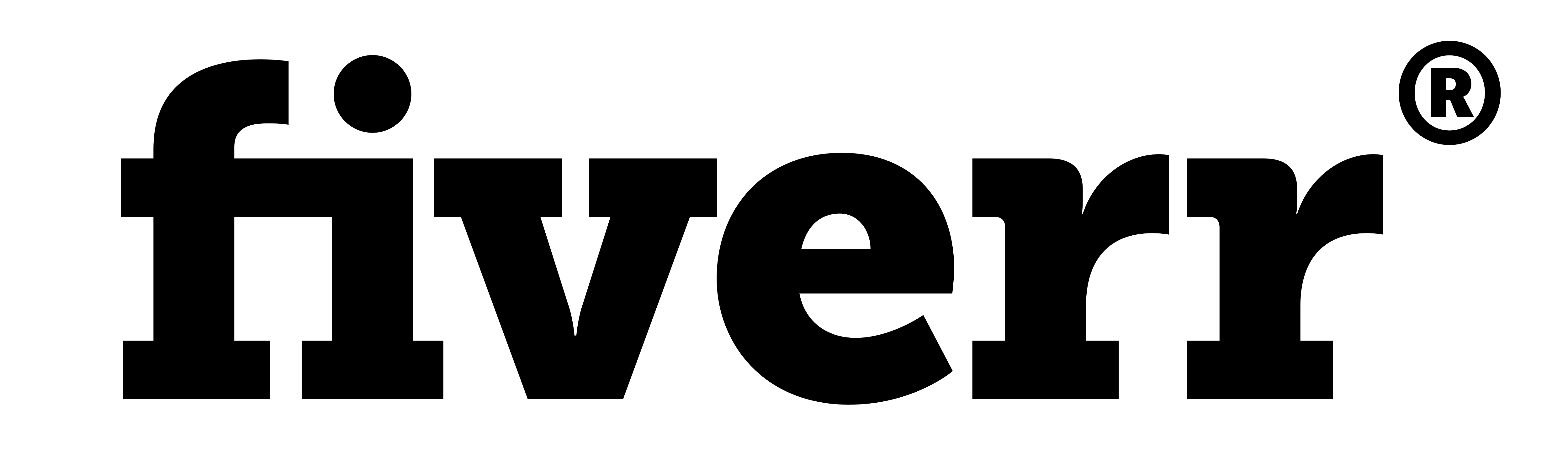 Fiverr Black Text Logo Free PNG