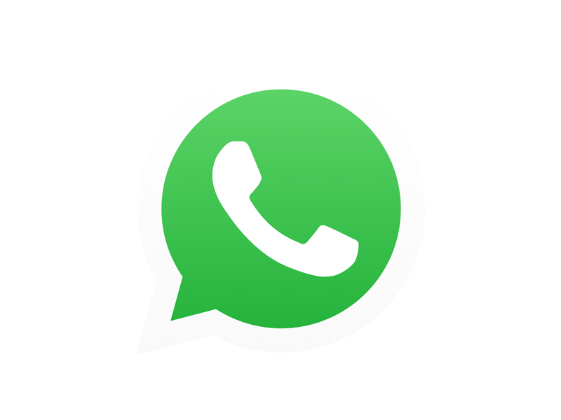 WhatsApp Green Circle White Icon Free