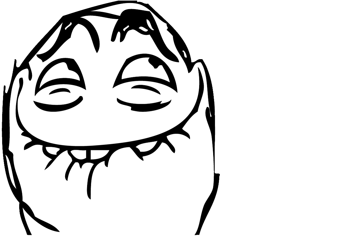 Troll Face Meme Sketch Art Free