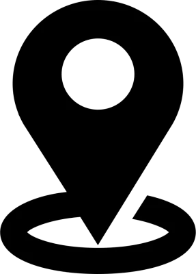 Simple Black Location Pin Map Marker