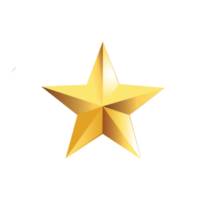 3D Golden Star Free PNG