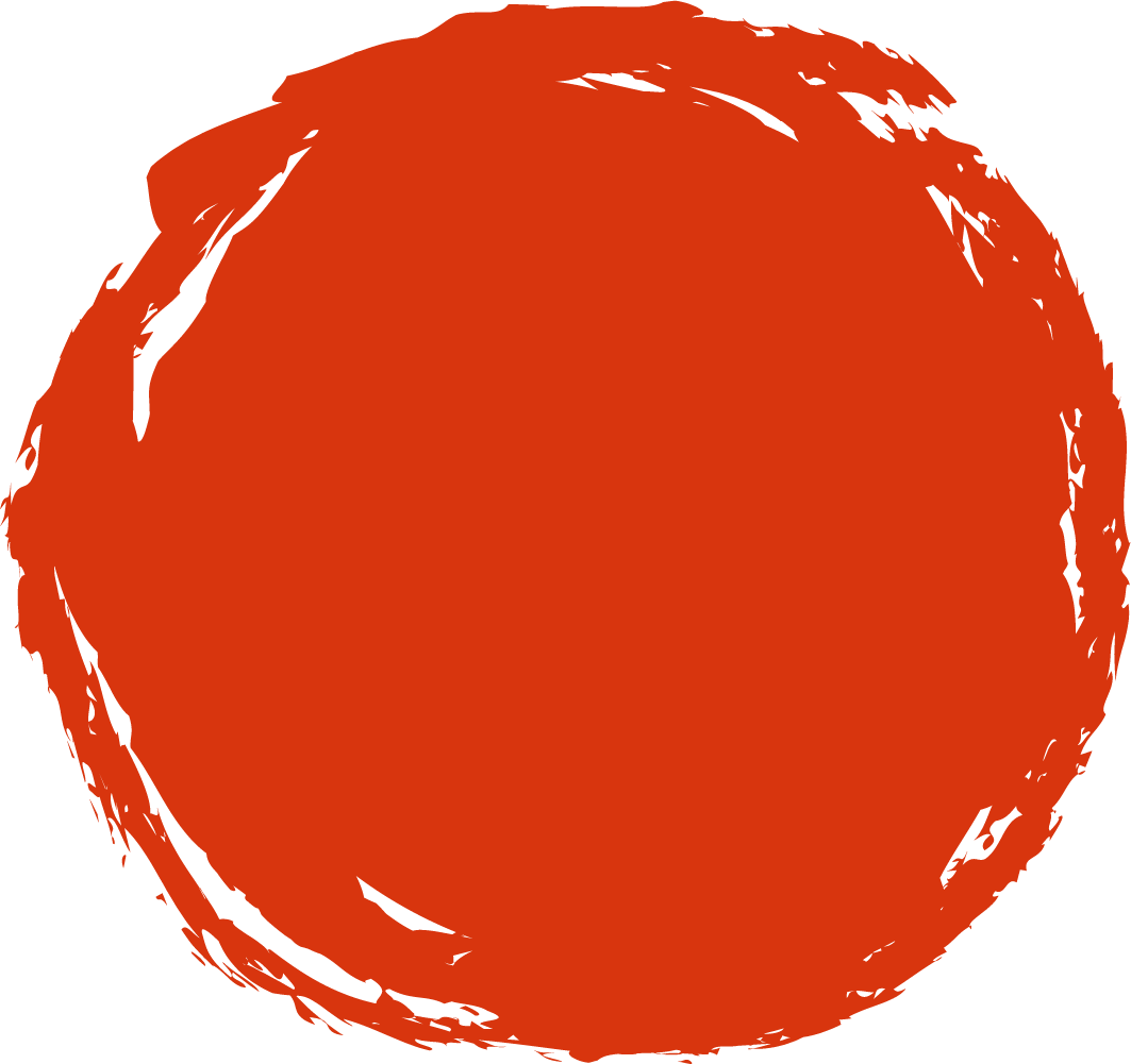 Red Paint Brush Circle Free PNG