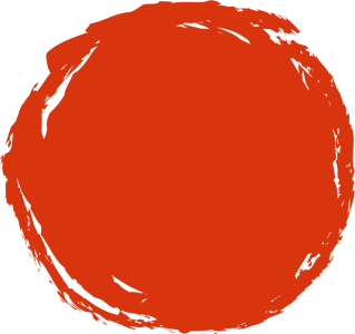 Red Paint Brush Circle Free PNG