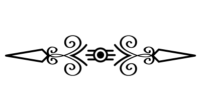 Decorative Floral Divider Element Free PNG