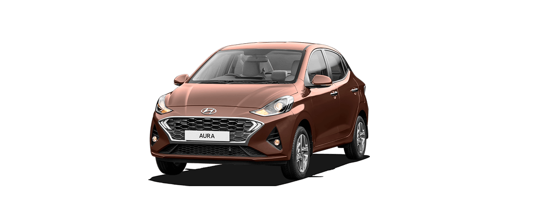 Hyundai Aura Brown Sedan Free PNG
