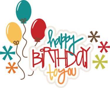 Happy Birthday To You Balloons Clipart
