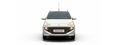 Hyundai Santro White Car Free PNG