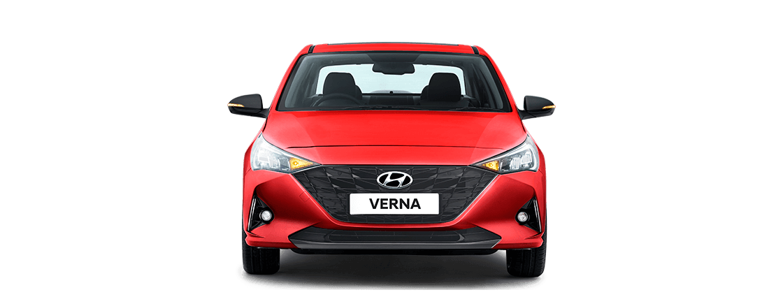 Hyundai Verna Red Sedan Free PNG