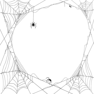 Spider Web Corner Frame Clipart