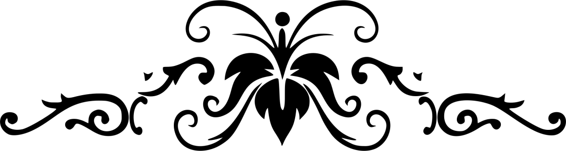 Black Floral Ornament Divider Free Download