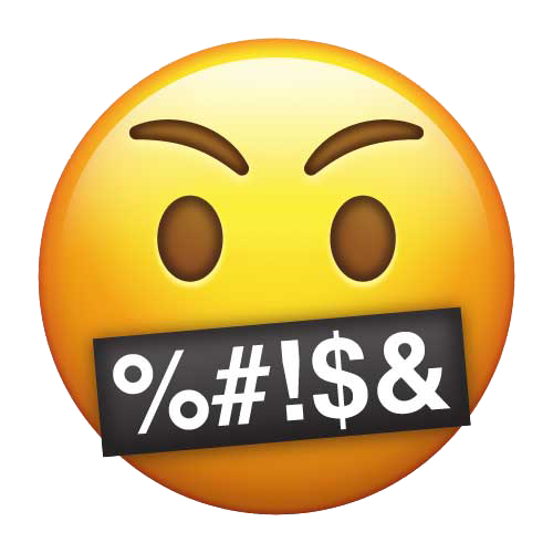 Angry Face with Symbols Free PNG