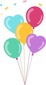 Colorful Balloon Bunch Clipart