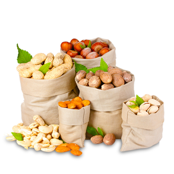 Bags of Assorted Nuts Clipart