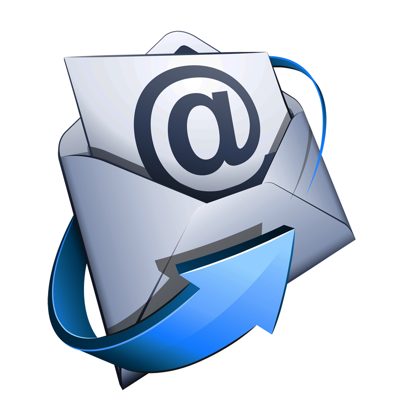 Email Envelope with Blue Arrow Free Download