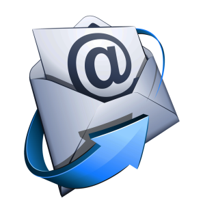 Email Envelope with Blue Arrow Free Download