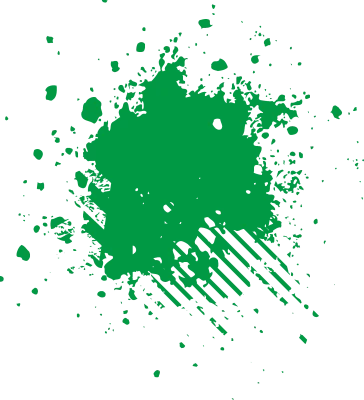 Green Paint Splatter PNG Image