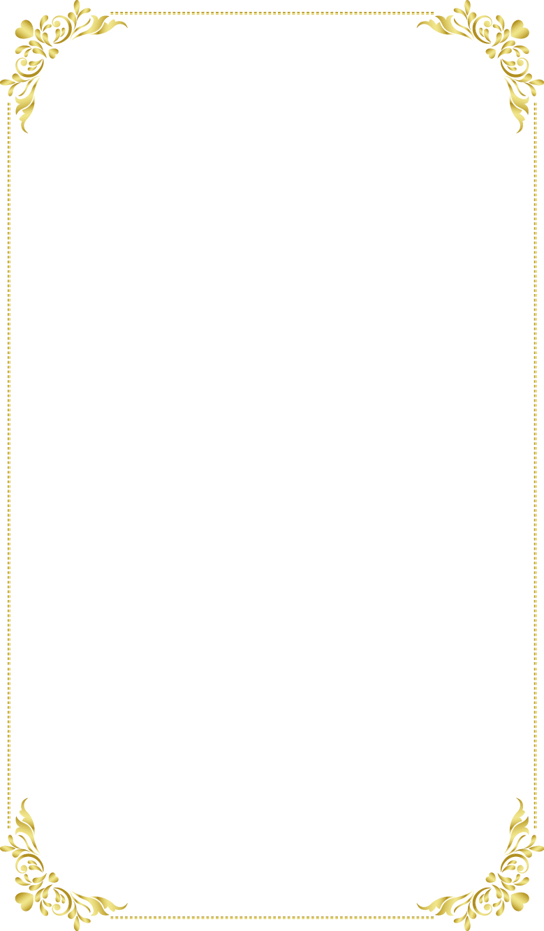 Gold Floral Corner Frame Clipart