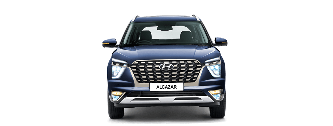Hyundai Alcazar Blue SUV Free PNG