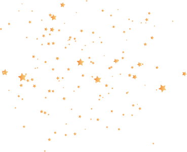 Golden Confetti Stars Overlay Free PNG