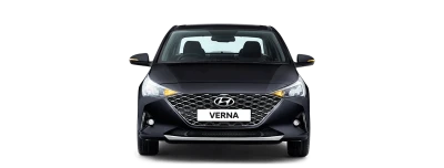Hyundai Verna Dark Front View Free PNG