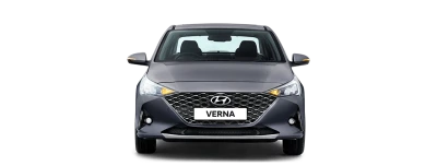 Hyundai Verna Grey Front View Free PNG