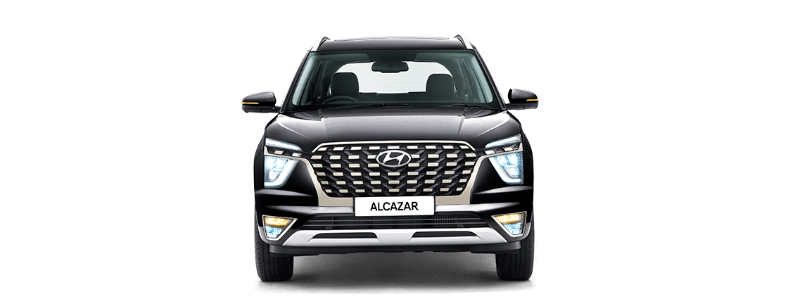 Hyundai Alcazar Black SUV Free PNG