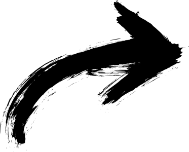 Black Grunge Brush Stroke Arrow PNG